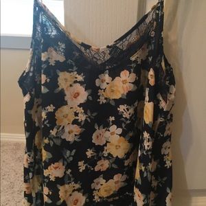 Lace Floral Tank Top